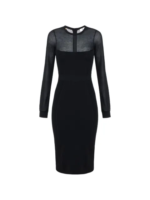 Elisabetta Franchi knit dress with 3D effects Black AM53B67E2