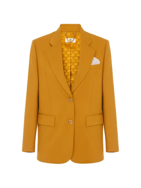 Elisabetta Franchi jacket in gabardine fabric Yellow GI27766E2