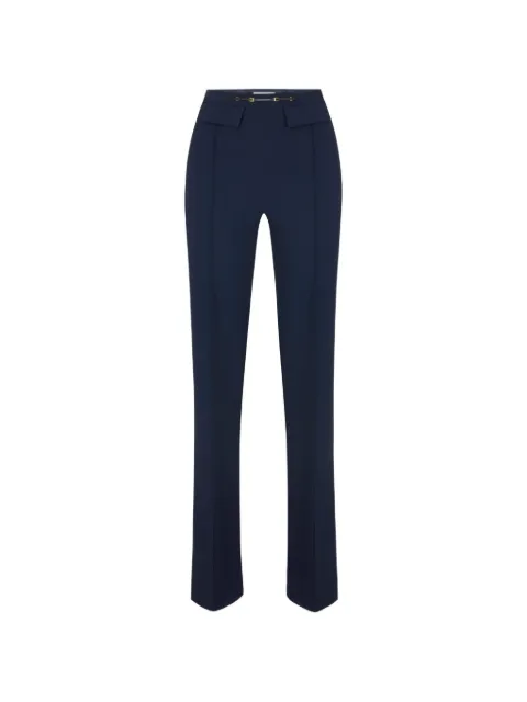 Elisabetta Franchi trousers in double-layer stretch crêpe Blue PA19666E2