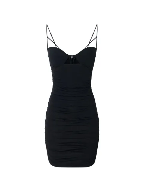Elisabetta Franchi mini dress in crêpe jersey fabric with draping Black AB03167E2