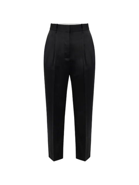 Elisabetta Franchi stretch satin trousers Black PA20366E2