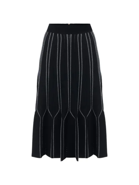 Elisabetta Franchi Origami knit skirt Black GK11Q67E2