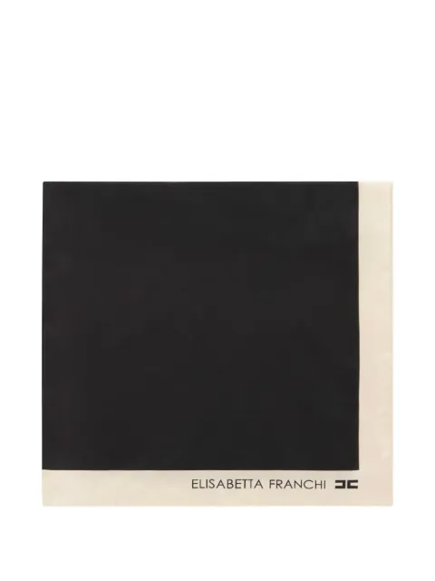 Elisabetta Franchi silk scarf Black FO03F66E2