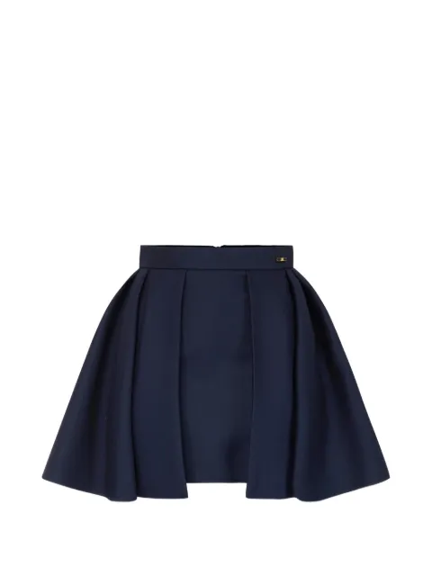Elisabetta Franchi cool wool miniskirt Blue GO21366E2