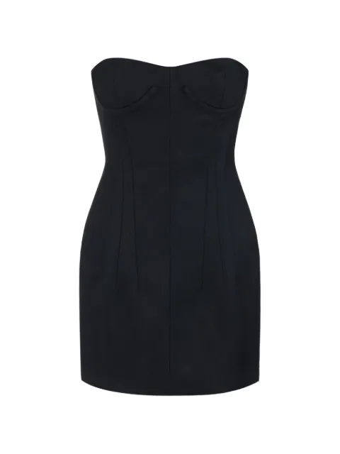 Elisabetta Franchi cool wool mini dress Black AB99066E2