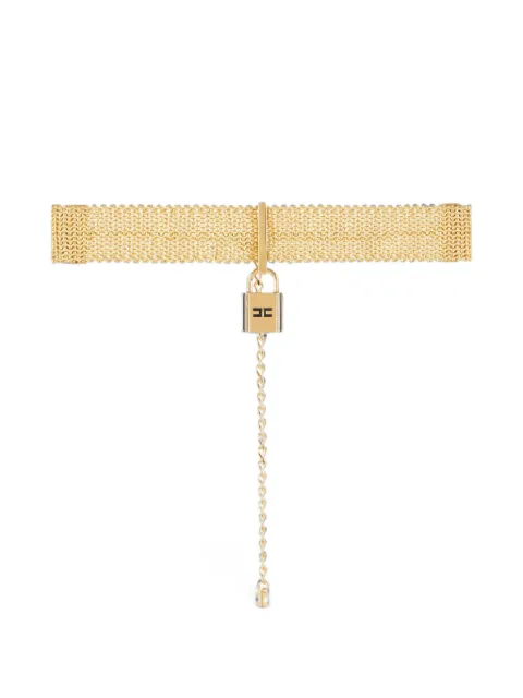 Elisabetta Franchi choker with jewel padlock Gold CO14G67E2