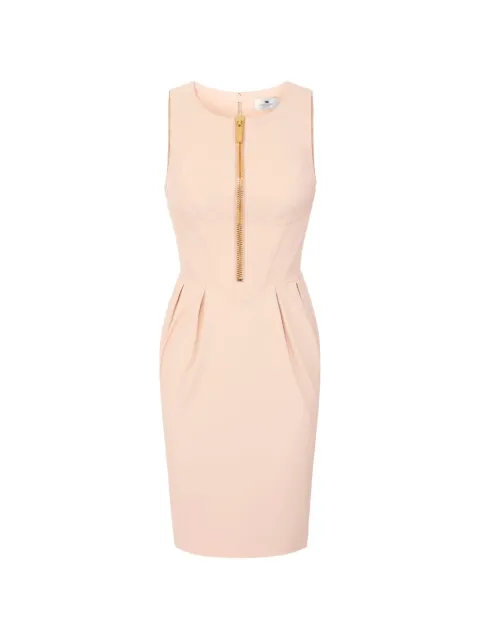 Elisabetta Franchi dress in technical fabric with zip Pink AB87766E2