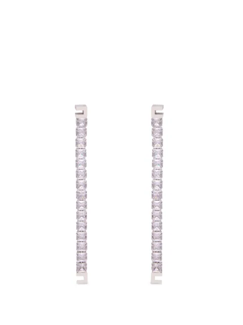 Elisabetta Franchi earrings with rhinestones Silver OR36A66E2
