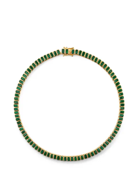 Lady D World emerald-cut crystal-embellished necklace Gold 83019