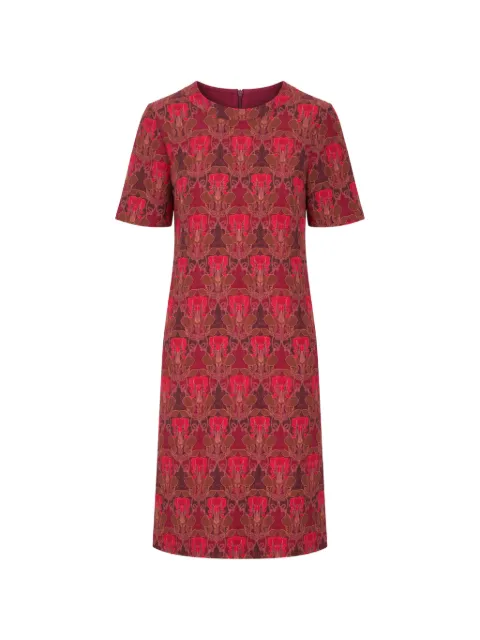 Laura Urbinati floral-print short-sleeve midi dress Red I2V02CB