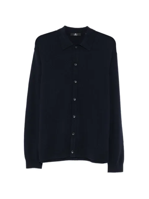 7 For All Mankind button-up long-sleeve shirt Blue 7MDN0F16