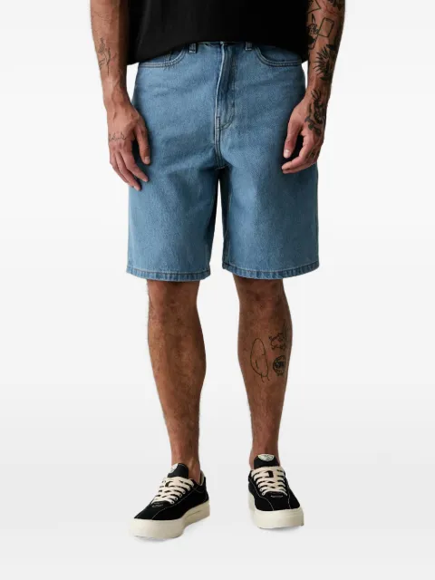 Vans logo-patch denim shorts Blue VN000C9VCDX1