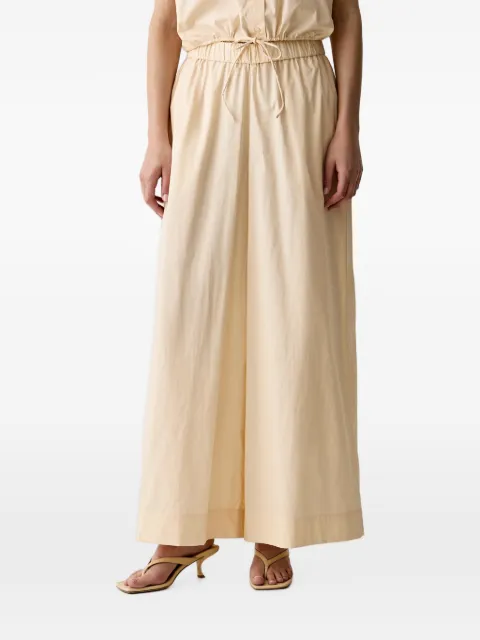 Benetton drawstring-waist wide-leg trousers Neutrals 4MBJDF0C1