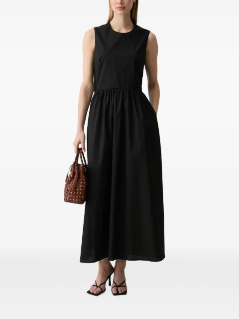 Benetton cut-out sleeveless maxi dress Black 4MBJDV0CP