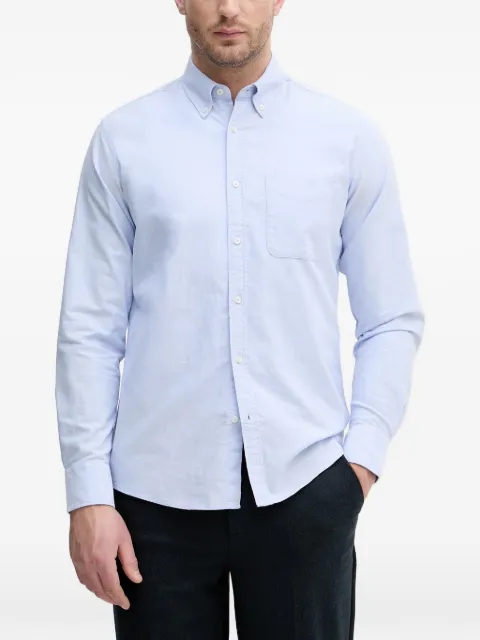 Benetton button-down chest-pocket shirt Blue 5FGBUQ04C
