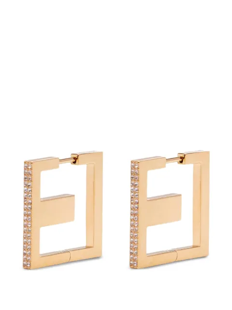 Elisabetta Franchi earrings with rhinestones Gold OR09K66E2