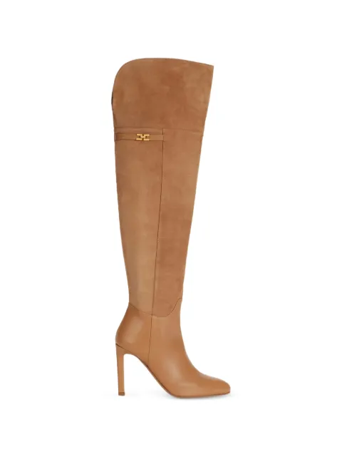 Elisabetta Franchi suede boots Brown SA25L66E2