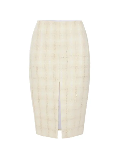 Elisabetta Franchi tweed skirt Neutrals GO23267E2