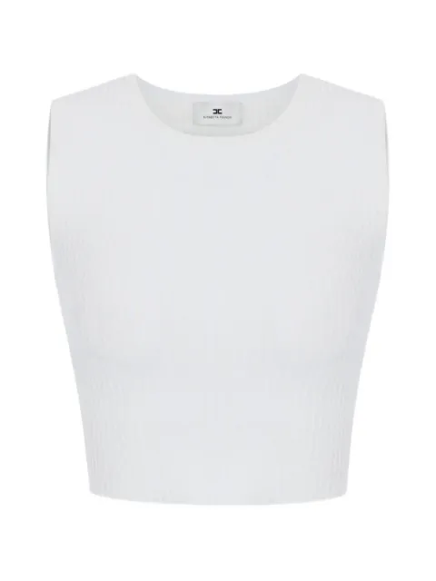 Elisabetta Franchi top in knit fabric Neutrals TK01S66E2