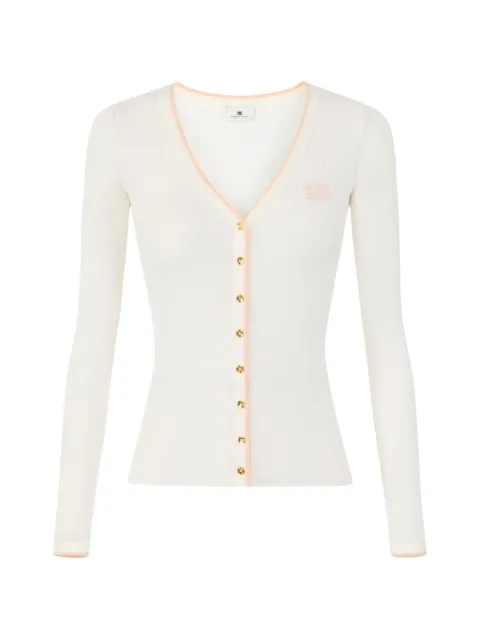 Elisabetta Franchi rib-knit cardigan White MK16B66E2