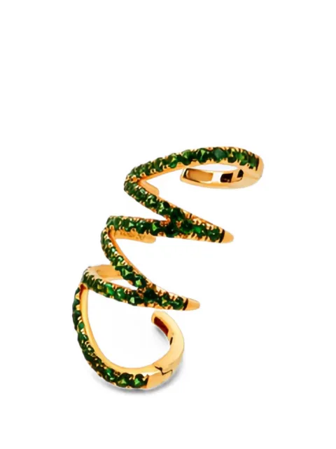 Adelya Jewellery embellishment-tsavorite earrings Gold 76665
