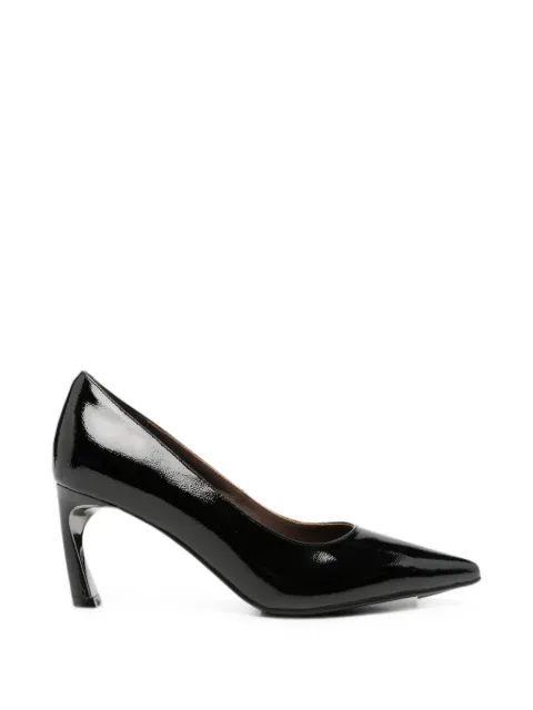SERGIO MORETTI FIRENZE patent-finish pointed-toe pumps Black 658526121