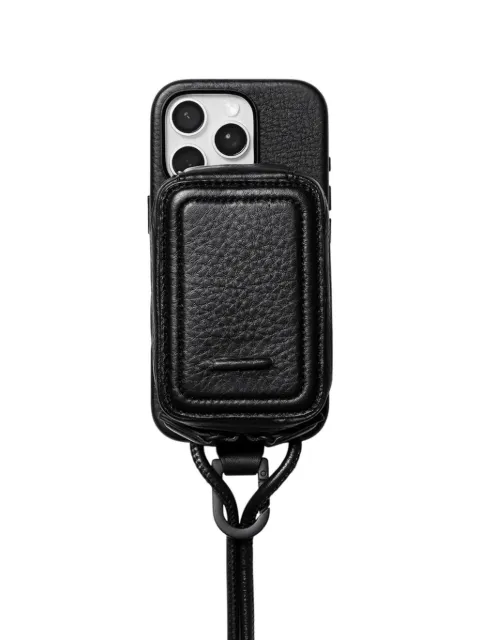 objcts.io grainy-effect shoulder bag Black O24A1106FRSSA10