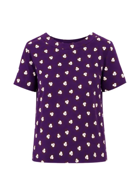 Laura Urbinati floral-print short-sleeved T-shirt Purple I1T02SC