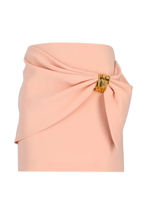 Elisabetta Franchi draped-detail mini skirt Pink GO18862E3