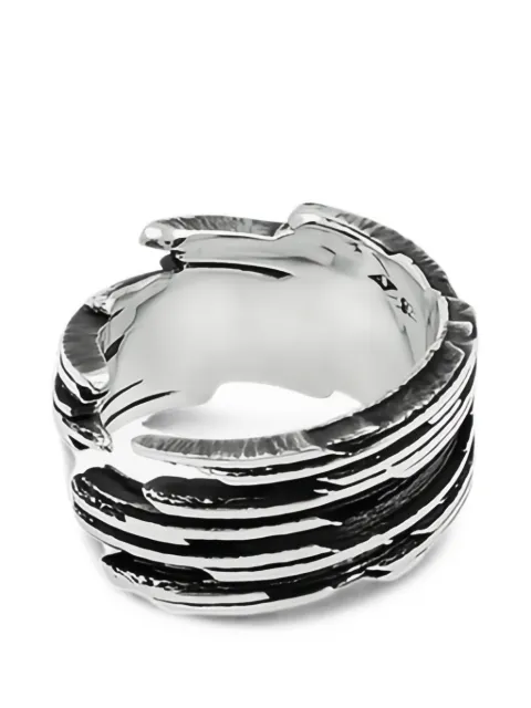 mosais HYD-D-14 textured open ring Silver 67431