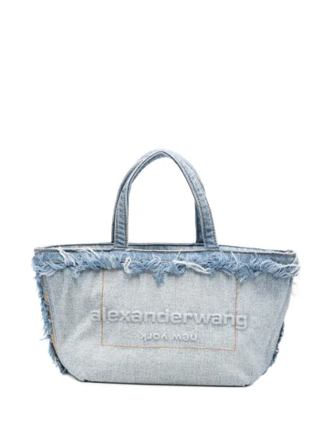 Alexander Wang frayed denim tote bag Blue 20326T41T