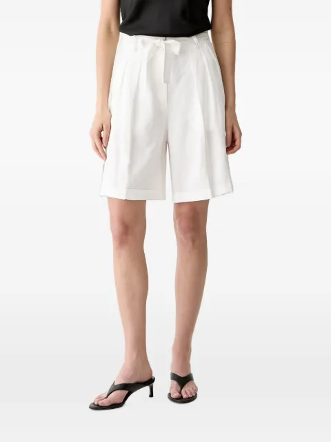 VICOLO tie-waist pleated shorts White TAB0375
