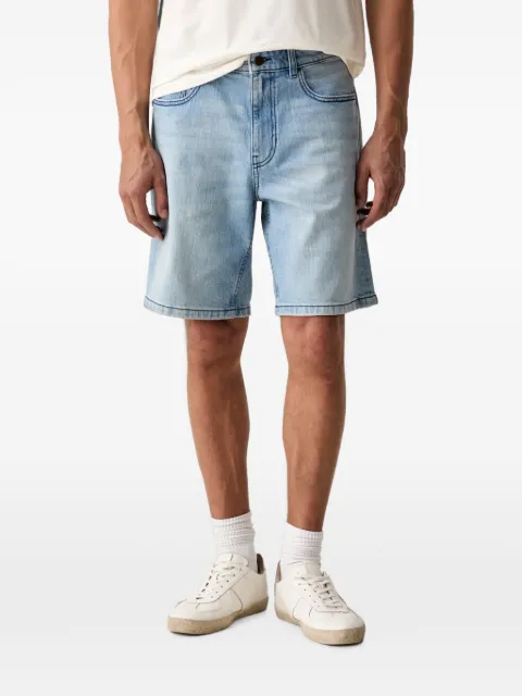 Benetton regular-fit washed denim shorts Blue 4MCPU901J