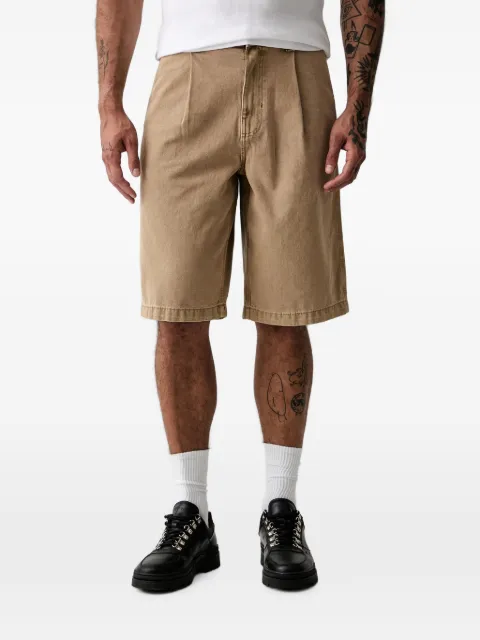 Vans logo-patch denim shorts Neutrals VN000VN24MG1
