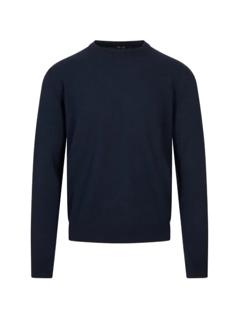 Kiton crew-neck long-sleeve sweater Blue UMK1505