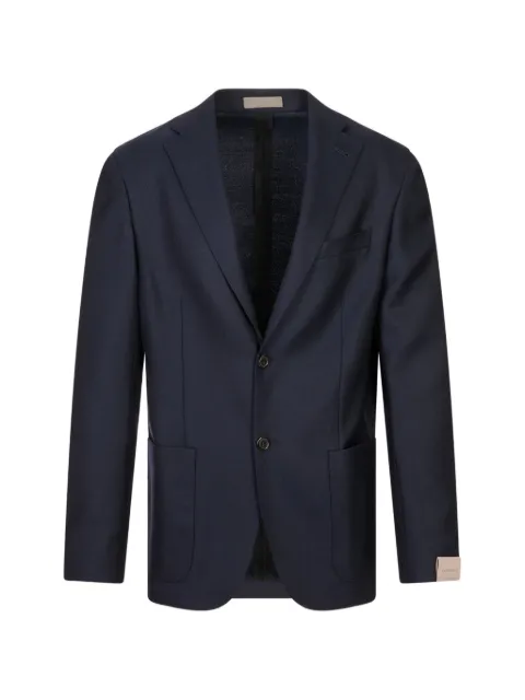 Corneliani single-breasted notch-lapel blazer Blue 28X5792A18265