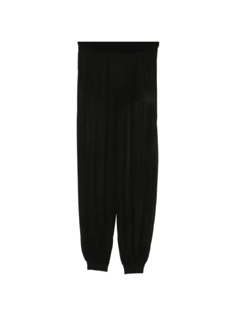 SIMKHAI sheer-finish cuffed trousers Black 4264047K