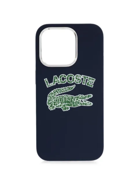 Lacoste logo-print iPhone 15 case Blue LCHMP15LUCRV