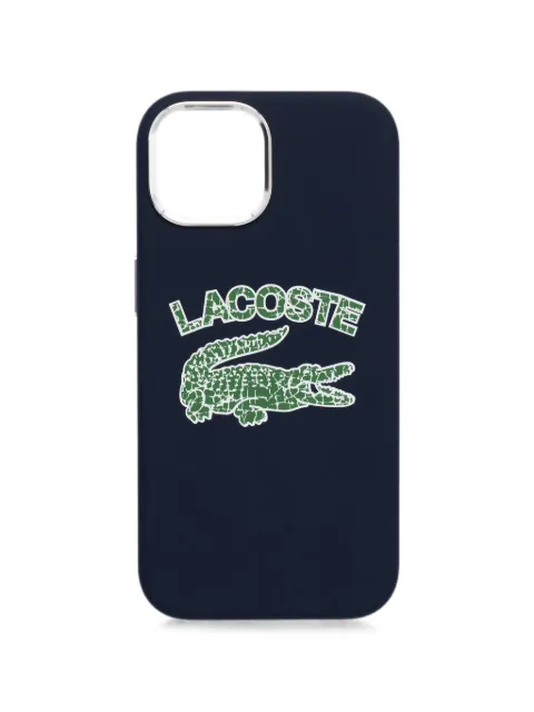 Lacoste logo-print iPhone 15 case Blue LCHMP15SUCRV