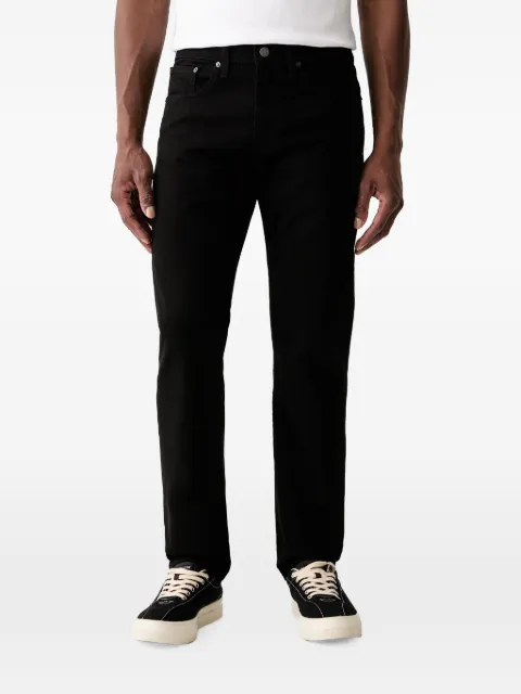 Levi's 502 logo-patch tapered jeans Black 29507