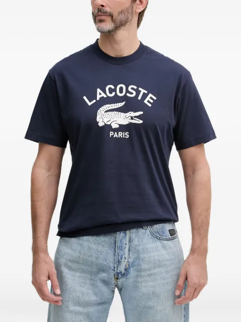 Lacoste logo-print T-shirt Blue TH2733