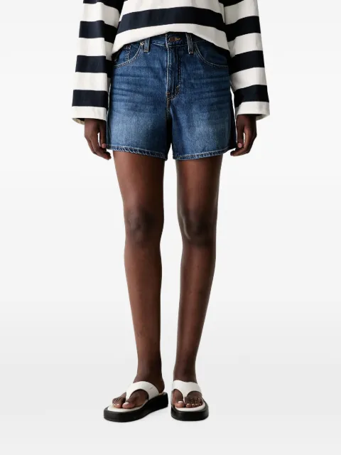 Levi's Cinch logo-patch denim shorts Blue 003KI