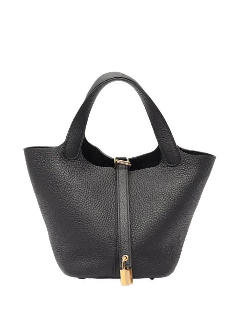 Hermès Pre-Owned 2025 Clemence Picotin Lock 18 handbag Black 7LW20TADWHNFX06R