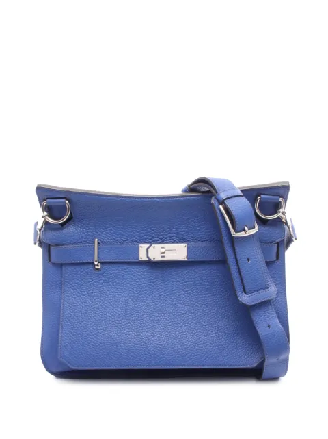 Hermès Pre-Owned 2011 Clemence Jypsiere 31 crossbody bag Blue 612AHWVHJ02ANA3G