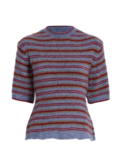 Proenza Schouler Dana striped-knit sweater Blue WL2637676KY330