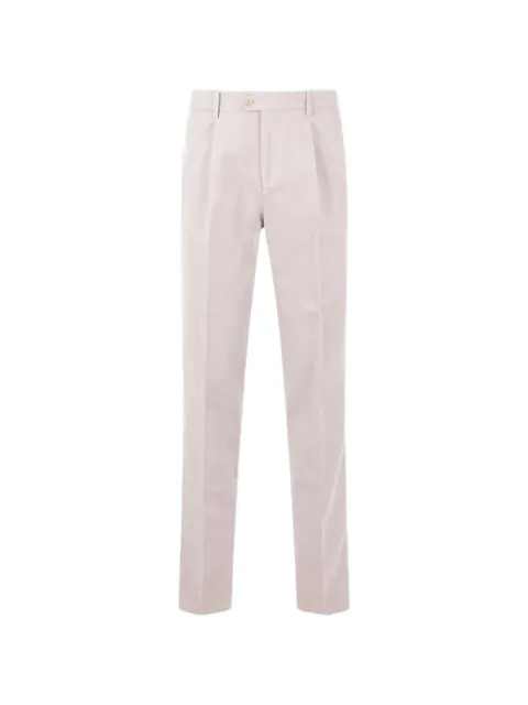 Brunello Cucinelli pleated cotton chinos White M252DE1450C6332