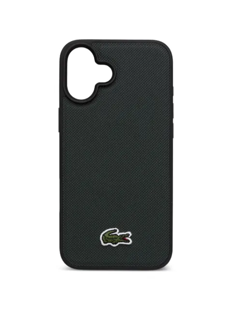 Lacoste logo-patch textured iPhone 16 case Black LCHMP16MPVCE