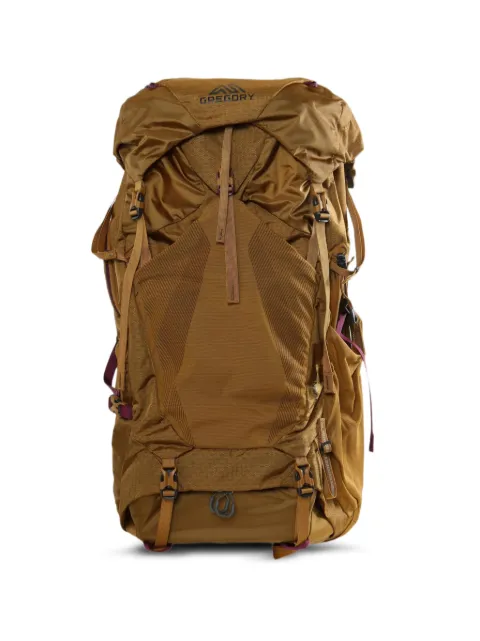 GREGORY Maven 58 buckle-fastening panelled backpack Brown 152345