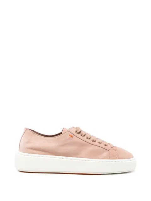 Santoni Clean Icon Toy suede sneakers Pink WBCD61322BARTTOY