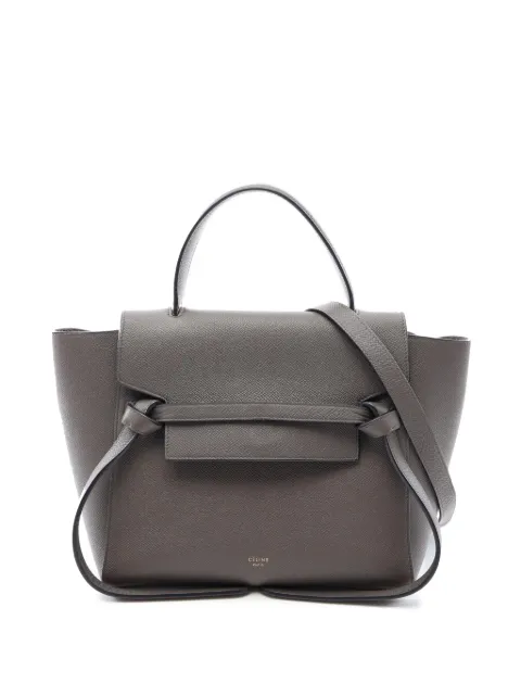 Celine Pre-Owned 2010-2026 Micro Grained Calfskin Belt Bag satchel Grey I858AM86DMZGVS7B